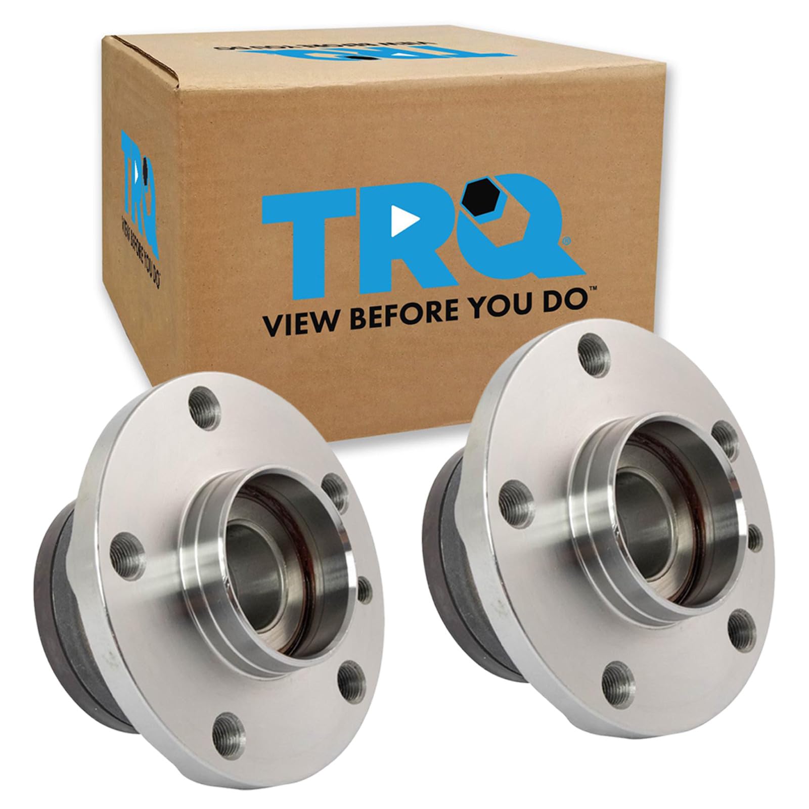 TRQ Rear Wheel Bearing and Hub Assembly Set 2 Piece