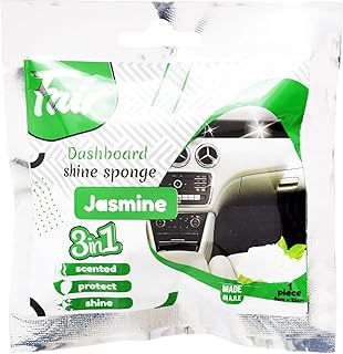 Fair ND178 Car Dashboard Polish Sponge, Jasmine Scent With Perfect Design, Premium And Long Lasting Material - Multi Colour