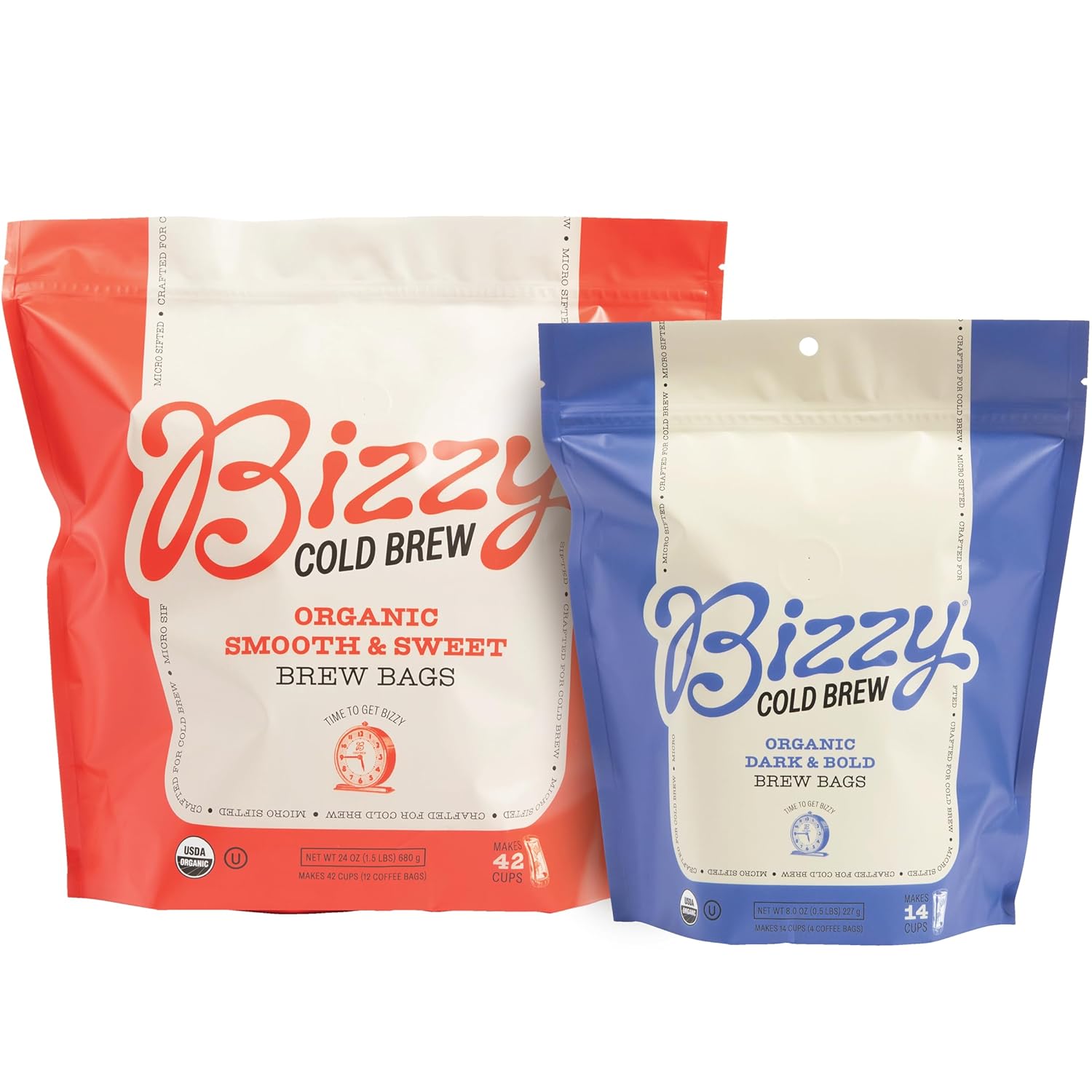 Bizzy Organic Cold Brew Coffee Bundle Pitcher Packs