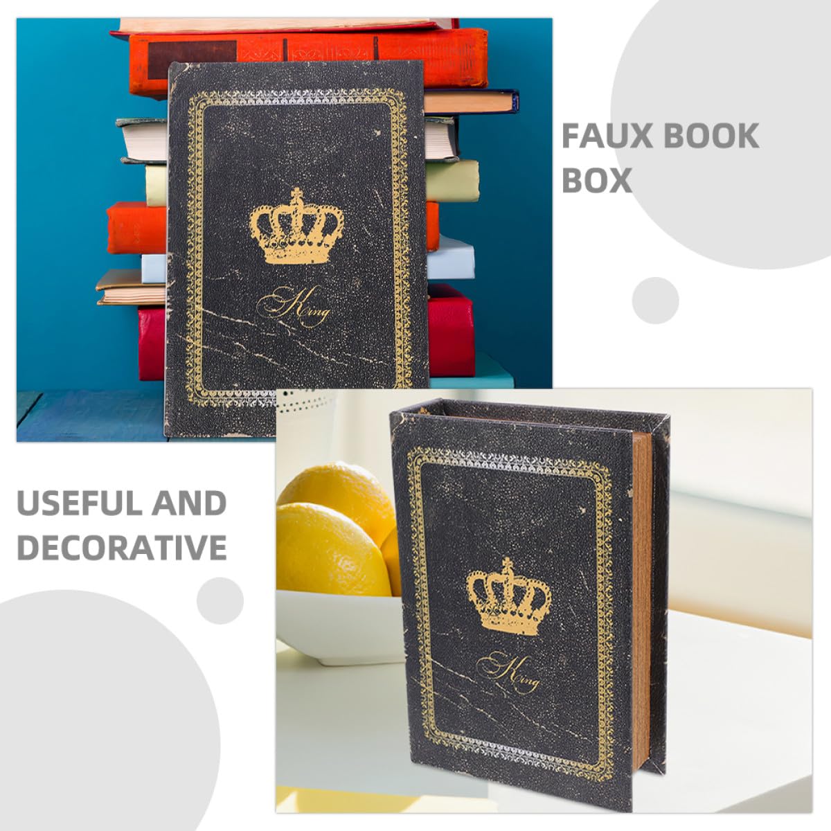 Falsche Buchbox im Antiken Europäischen Stil Weihnachten Geschenkideen