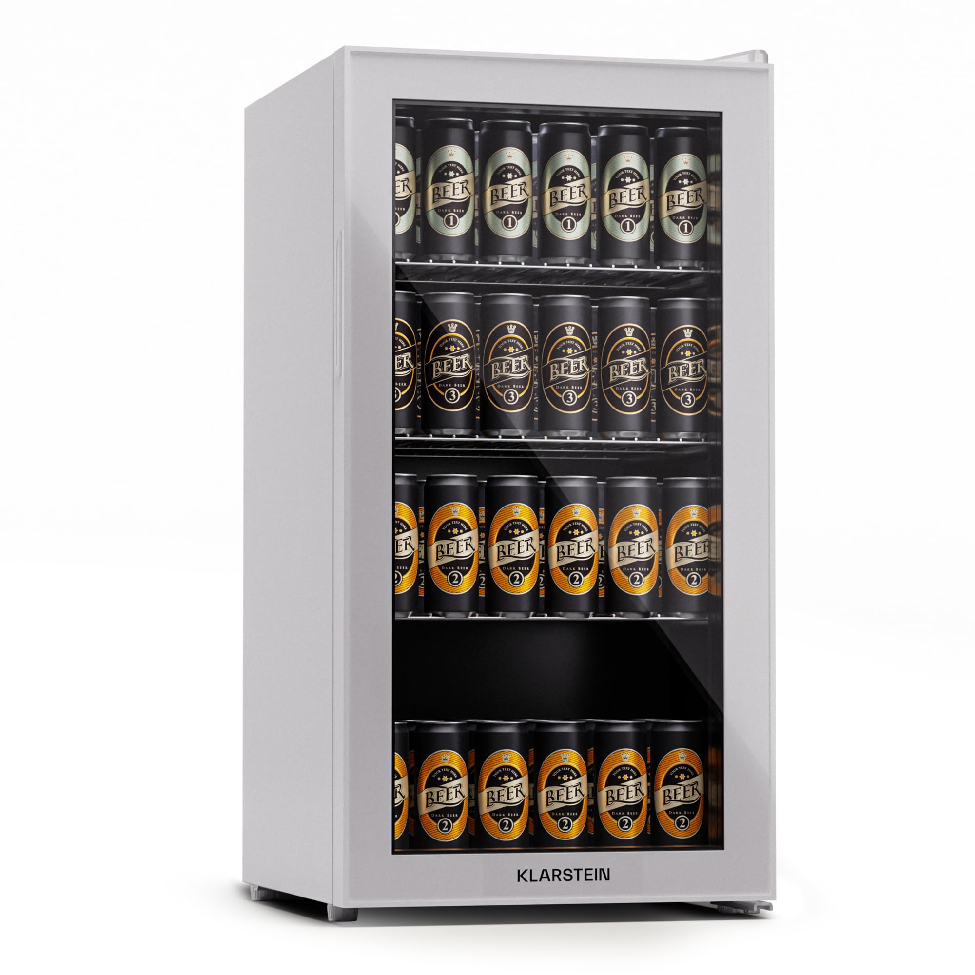 Mini Frigo à Boissons 70L Avec Porte Vitrée - Silencieux, Pour Maison, Bureau, Bar, Jusqu'à 105 Canettes