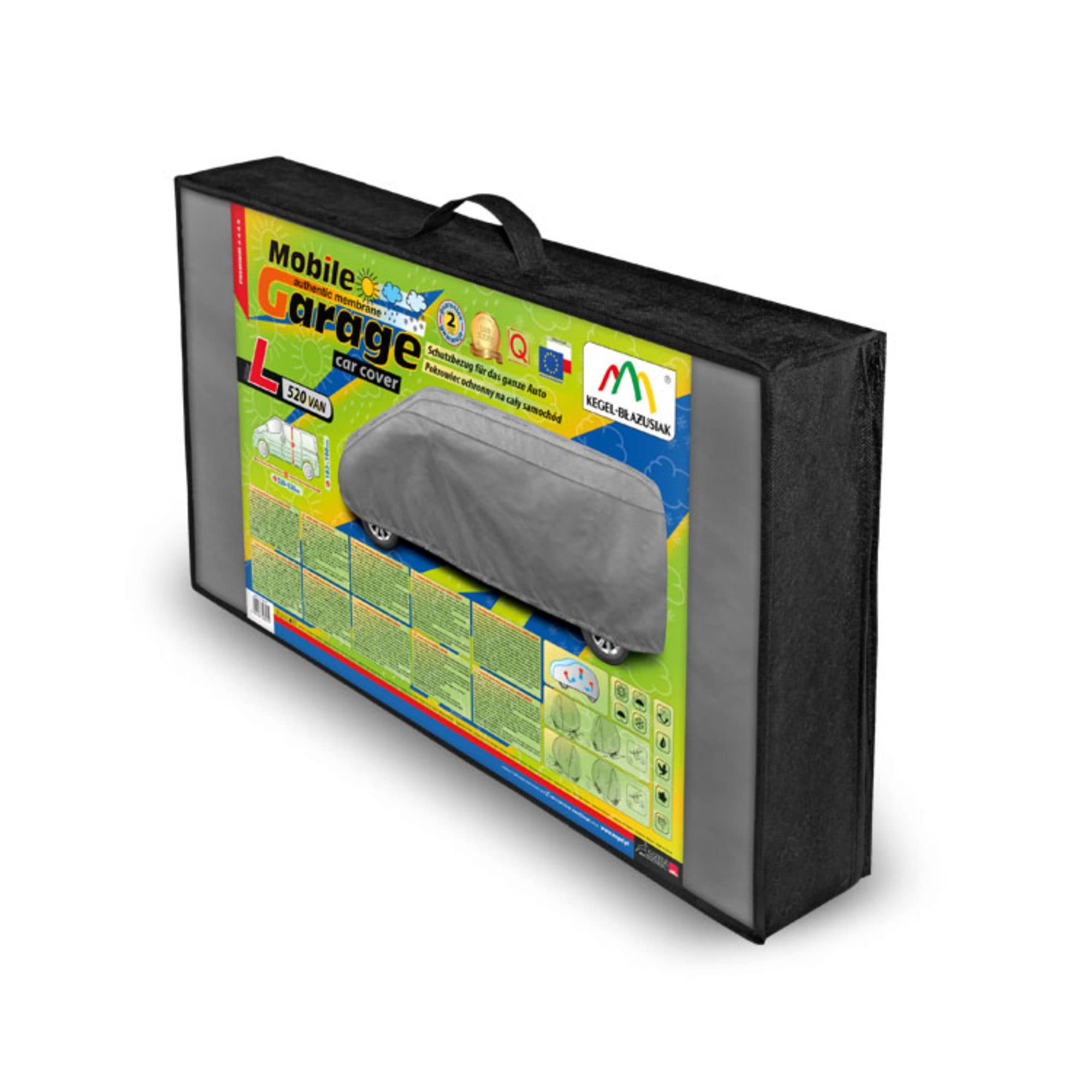Cubierta para coche impermeable – Gris para exterior transpirable para furgonetas y vehículos, protector contra arañazos, clima y suciedad - Bolsa de almacenamiento
