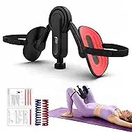 Inner Thigh Exerciser for Women with Non-Slip Straps, Thigh Trainer & Pelvic Floor Trainer, Thigh Master for Inner Thigh Workout, Kegel Exerciser Home Fitness Equipment