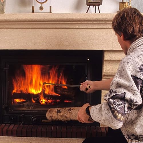 Miniatura 7 de MIXXIDEA Póquer de fuego para hoguera, póquer de chimenea de 39 pulgadas con diseño extraíble, póker de fogata, accesorios para hogueras con mango