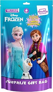 Shuffle Frozen Surprise Gift Bag for Girls | 6-in-1 Elsa & Anna Themed Activity & Stationery Kit with Mega Surprise | Birt... Price In India