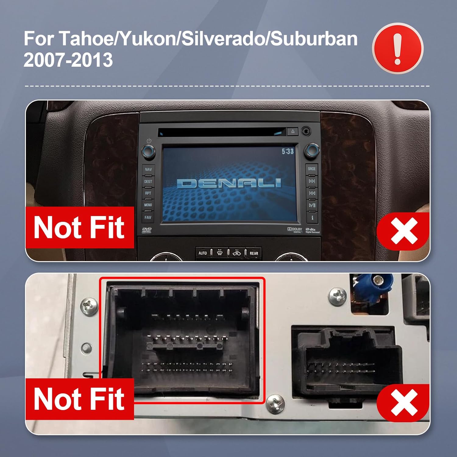 10.1 Inch IPS Touchscreen Android 12 Car Stereo for Chevrolet/GMC/Buick with Wireless CarPlay & Android Auto 2+32GB Car Radio, Support GPS, WiFi, Bluetooth, FM Radio, Backup Camera, SWC, Dual USB