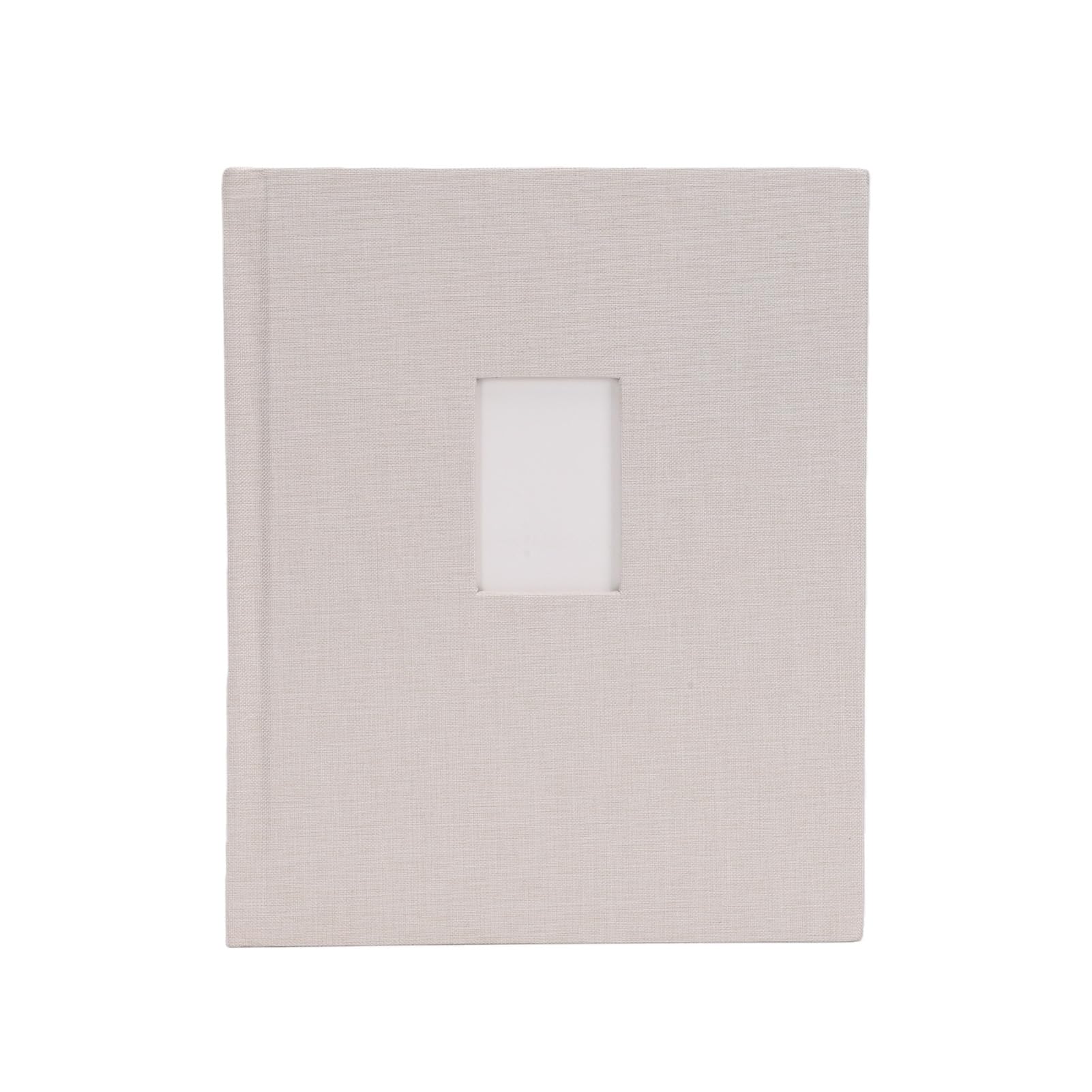 ASHATA Álbum de Fotos de 120 Bolsillos para Fotos Mini de 2 X 3 Pulgadas, Mini Libro de Almacenamiento de con Espacio para Escribir, álbum de Memoria Portátil para Libro de Invitados de Boda o (Beige)