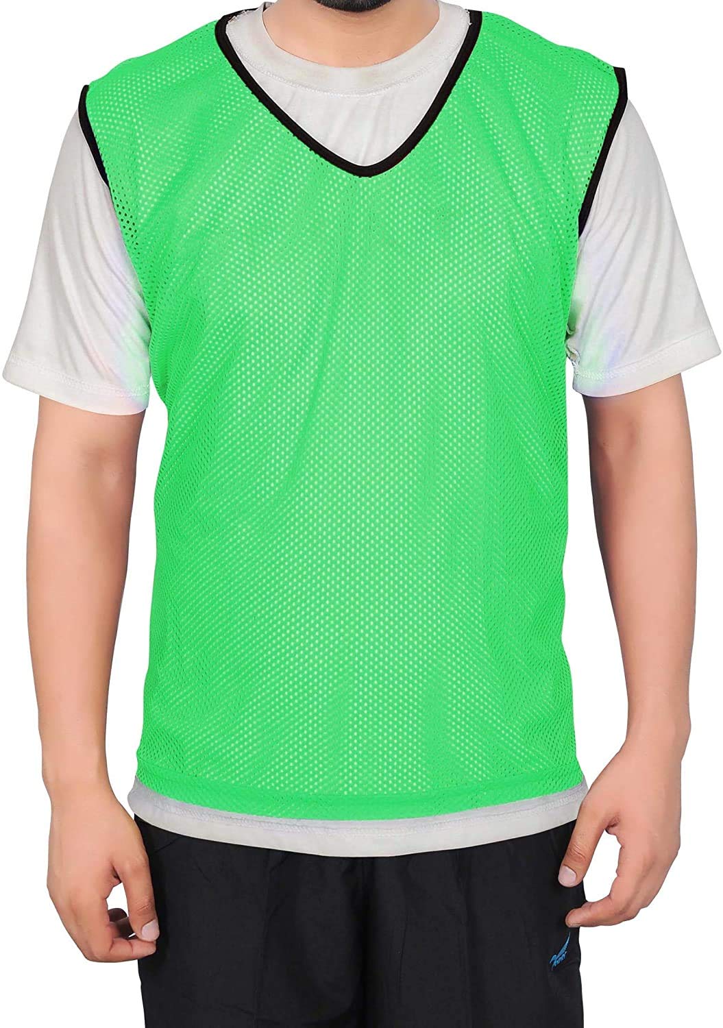 Football Training Bibs Football Bibs Scrimmage/Training Vest Soccer Pinnies for Soccer Cricket Track and Field Sport (Green, Small) (B08YWTKMN8) Amazon Price History, Amazon Price Tracker