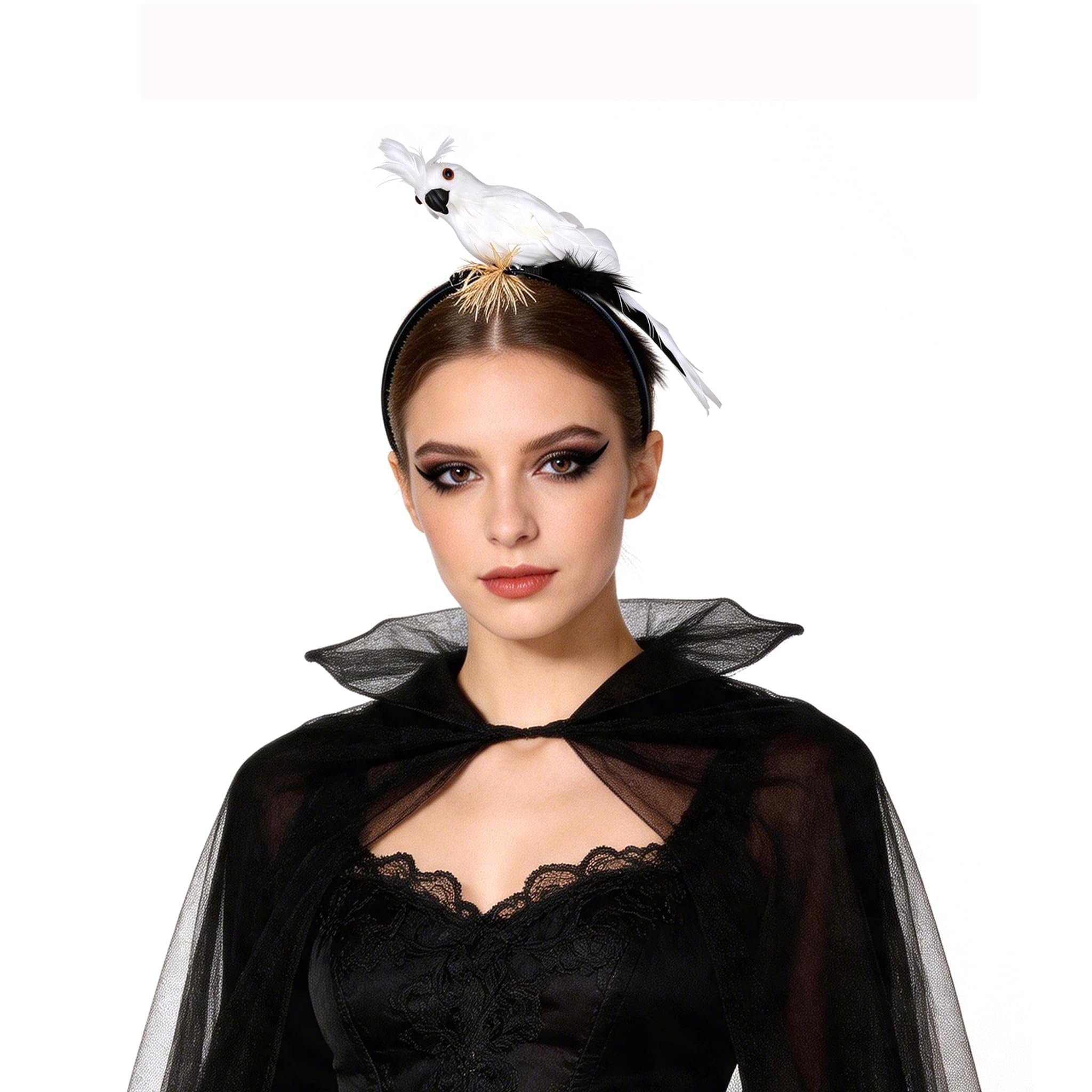 Lifelike 3D Parrot Hairband Halloween Colorful Bird Headband Headwear
