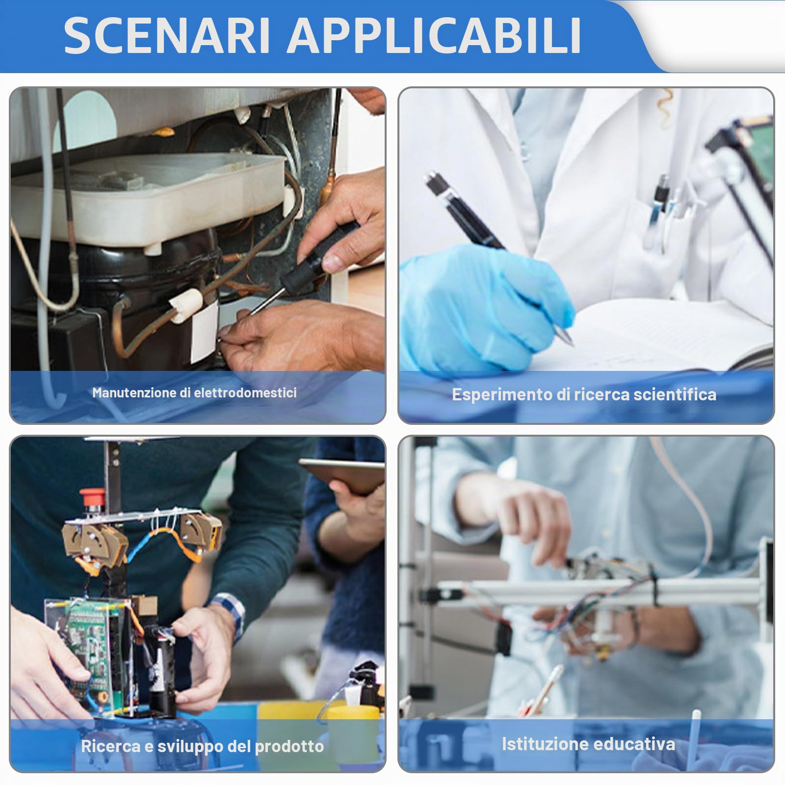 DSO-TC3 - Oscilloscopio digitale 3 in 1, multimetro portatile, tester transistor, generatore di segnale, larghezza di banda 500 kHz, tester di resistenza LCR, tester di resistenza LCR, con