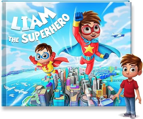 Personalized Superhero Kids Book - Custom kid's hero book with their name - Birthday gift for boys and girls