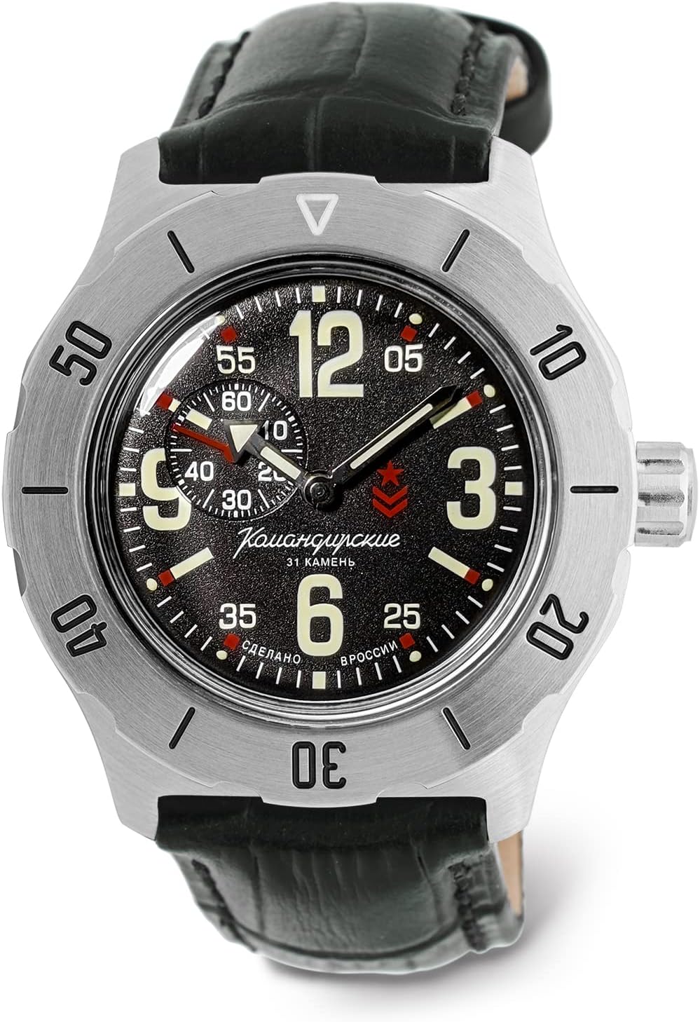 VOSTOK | Komandirskie K-35 Commander Automatic Self-Winding Russian Military Wrist Watch | WR 100m | Model 350748 | Fashion | Business | Casual Men's Watches