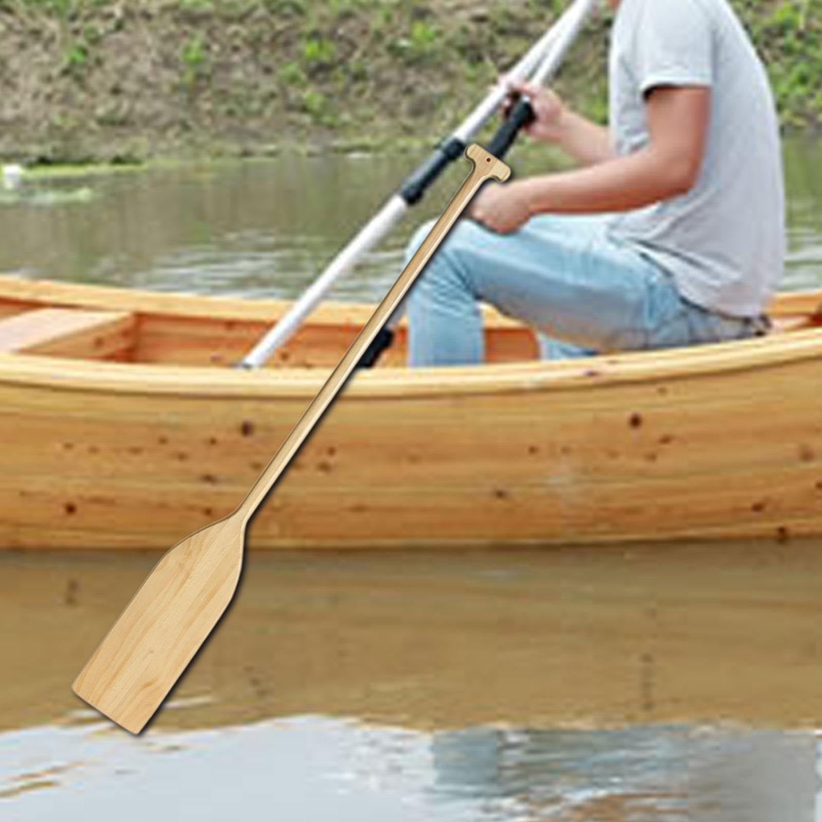Rames de Bateau en Bois, Pagaie en Bois avec Poignée Ergonomique, Accessoire électrique Portatif, Décoratif pour La Décoration de La Maison et du Bure