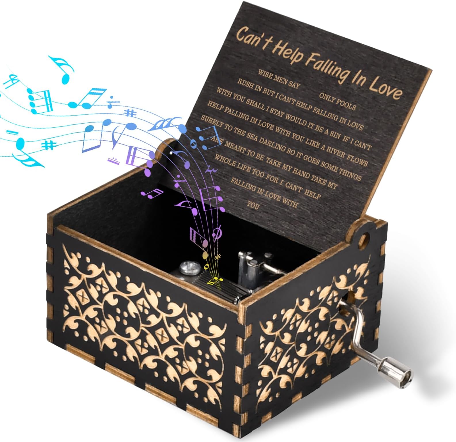 Valentines Day Gifts for Her, Valentines Gifts for Her, Valentines Day Gifts for Girlfriend, Valentines Day for Him Boyfriend, Valentine's for Her, Valentines Day Gift for Wife Hand Crank Music Box