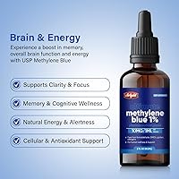 Vista 5 de Arigold Solución azul de metileno grado USP 1% – Botella cuentagotas de 2 onzas líquidas Grado farmacéutico Fórmula electrolítica 99% pura