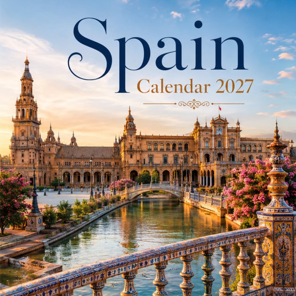 Spain Calendar 2027: 15-Month Planner |Discover Historic Cities, Mediterranean Coastlines, Architectural Treasures and Breathtaking Landscapes