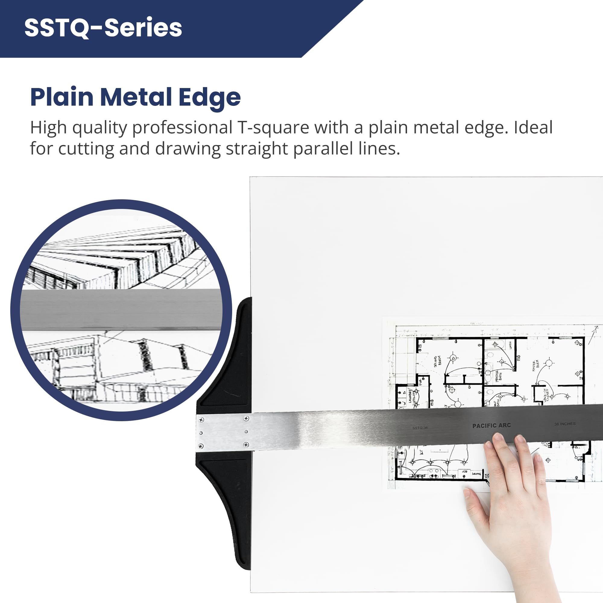 PACIFIC ARC SSTQ36 T-Quadrat Edelstahl 91,4 cm