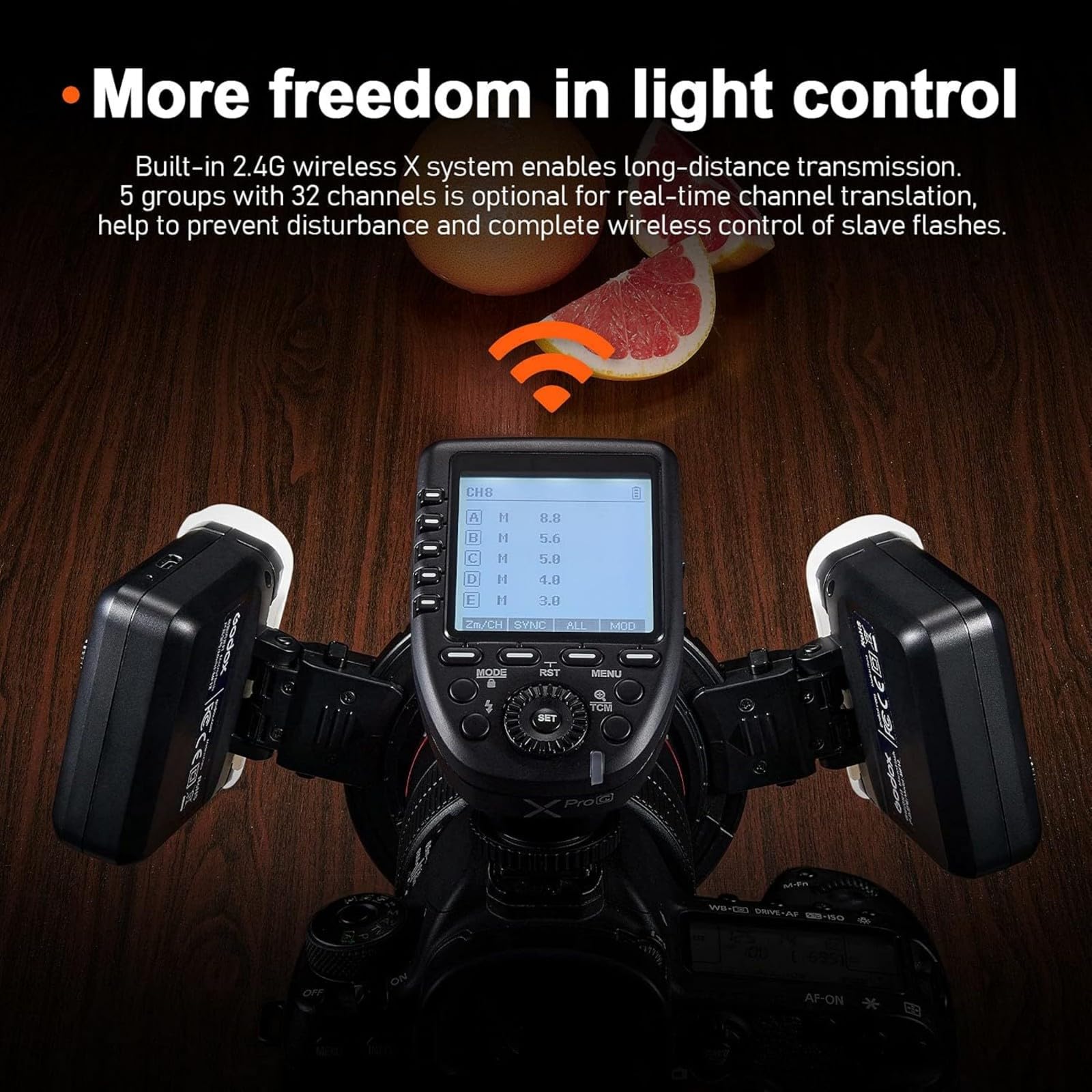 Godox MF12 Kit2 Flash Macro TTL Anello Wireless 2,4GHz con Batteria Integrata, 500 Flash a Potenza Piena, Potenza 1/128–1/1, Filtri Inclusi, Compatibile con Canon Sony Nikon Fujifilm Olympus Panasonic