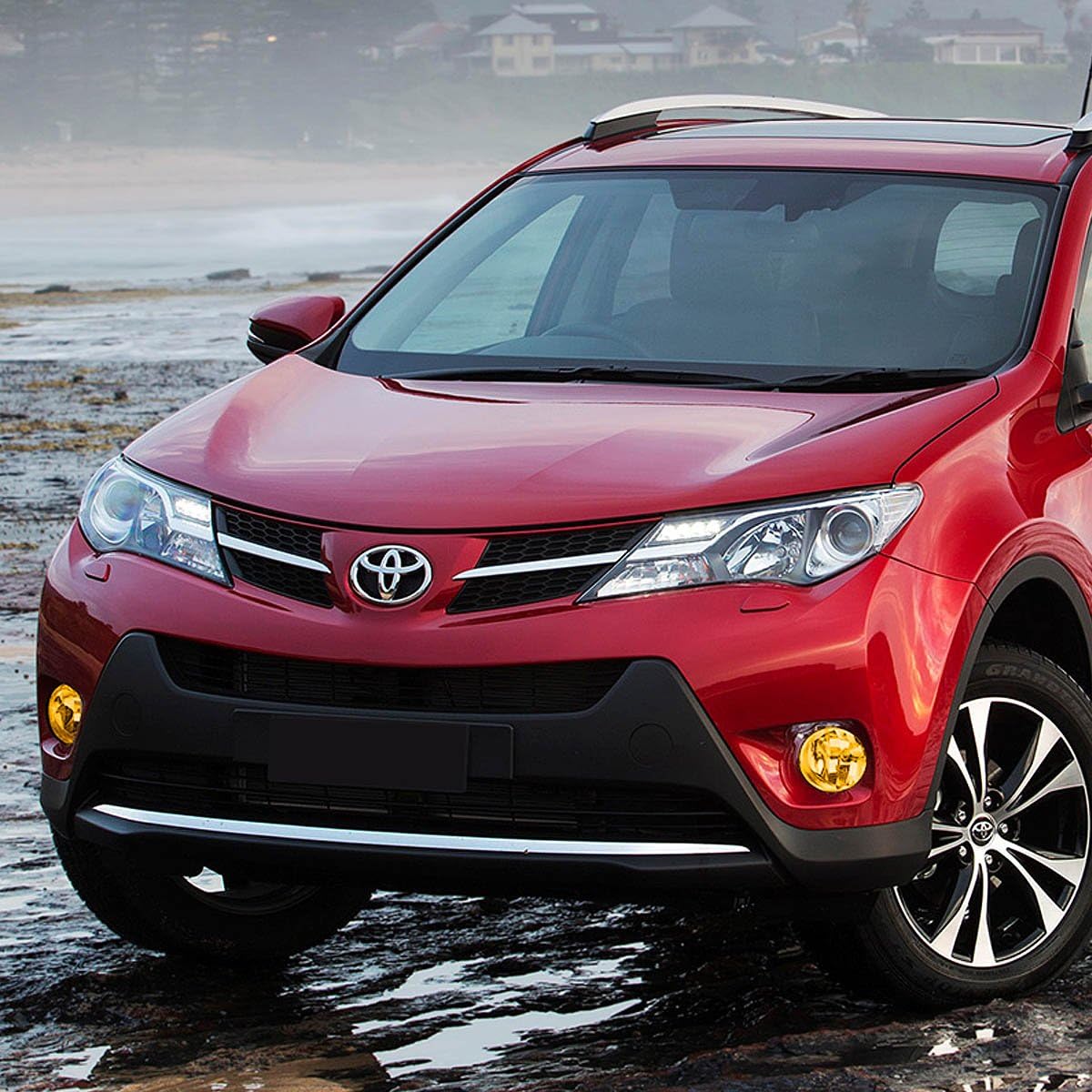 DNA MOTORING FL-ZTL-155-AM Fog Light With Switch Driver & Passenger Side Enhance visibility [Compatible with 13-16 Rav4]