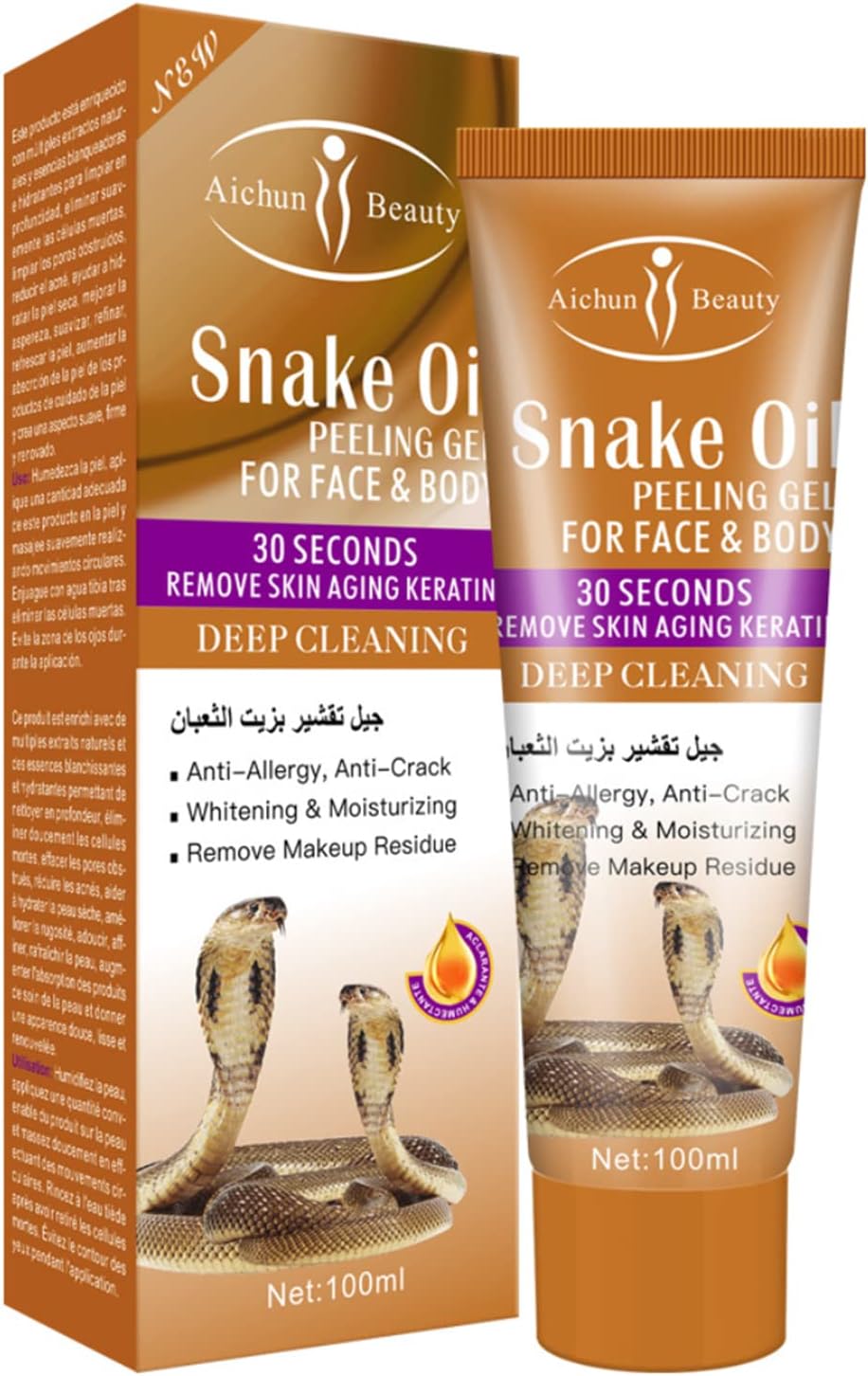 Peeling Gel Face Body Skin Aging Deep Cleaning (SNAKE)