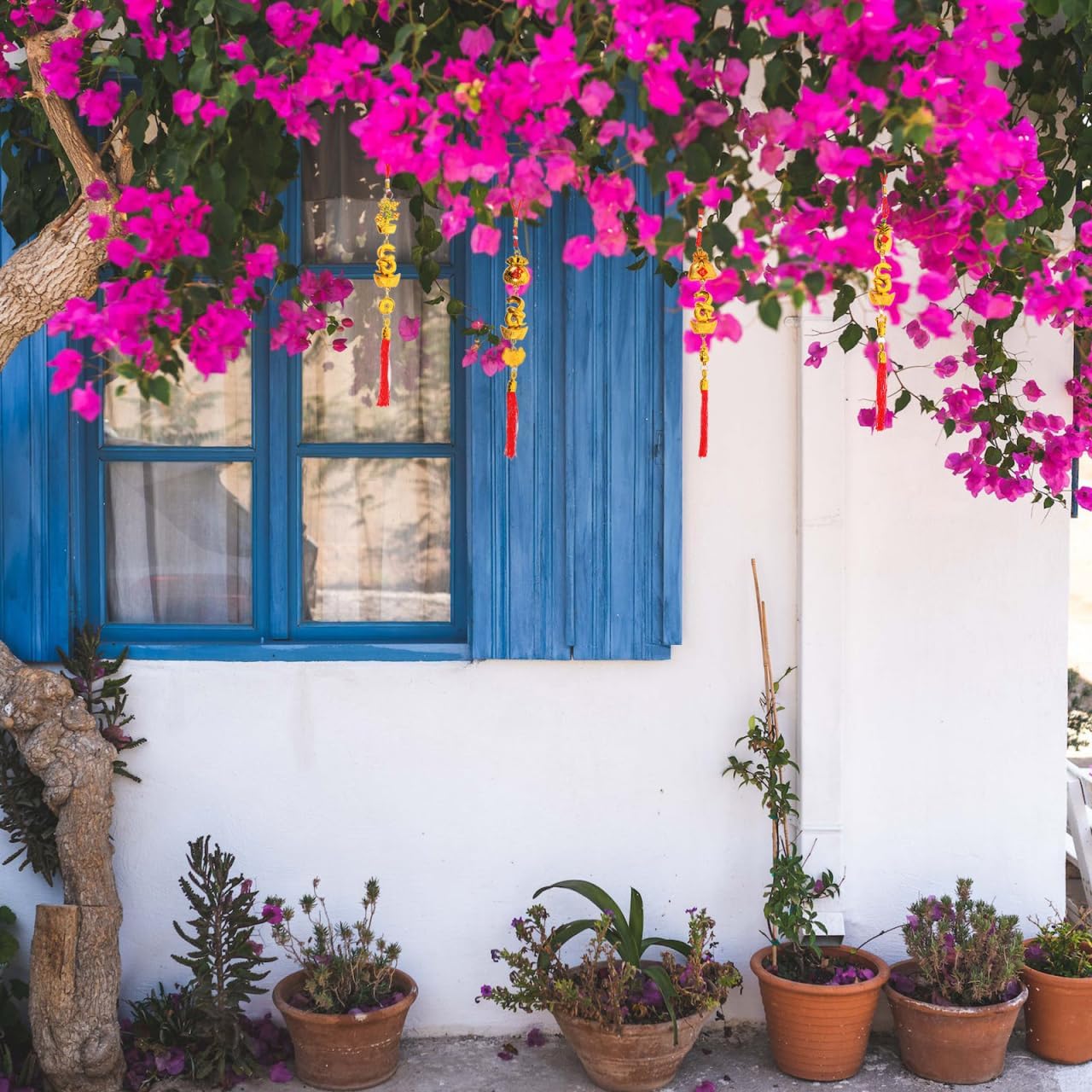 PRETYZOOM Pcs 2025 Year of The Snake Chinese New Year Zodiac Decorative Pendant Snake Lucky Charms Decorative Hanging for 2025 Good Luck Wealth Kitchen Bonsai