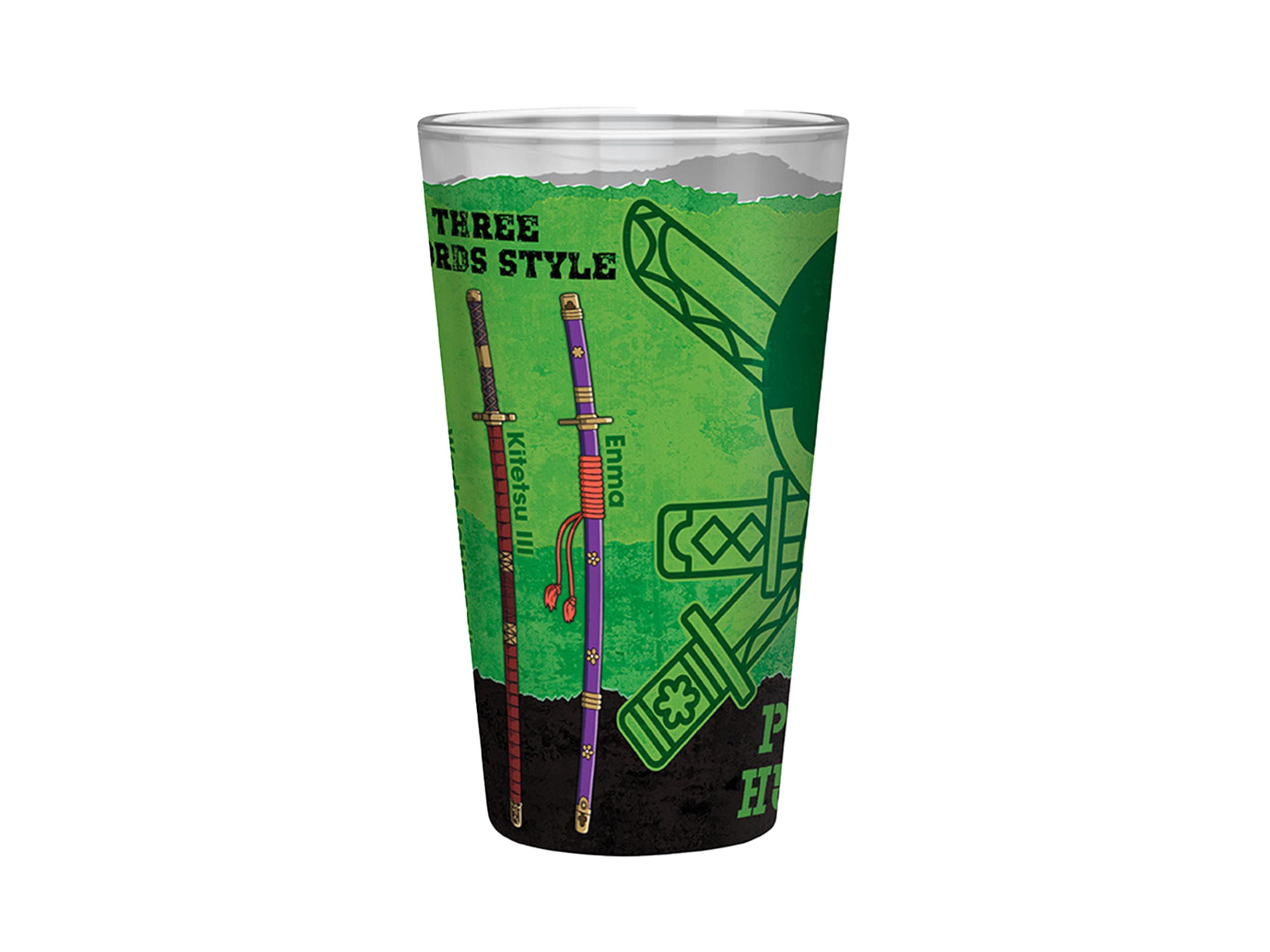 ONE PIECE - Large Glass - 400ml - Zoro - box