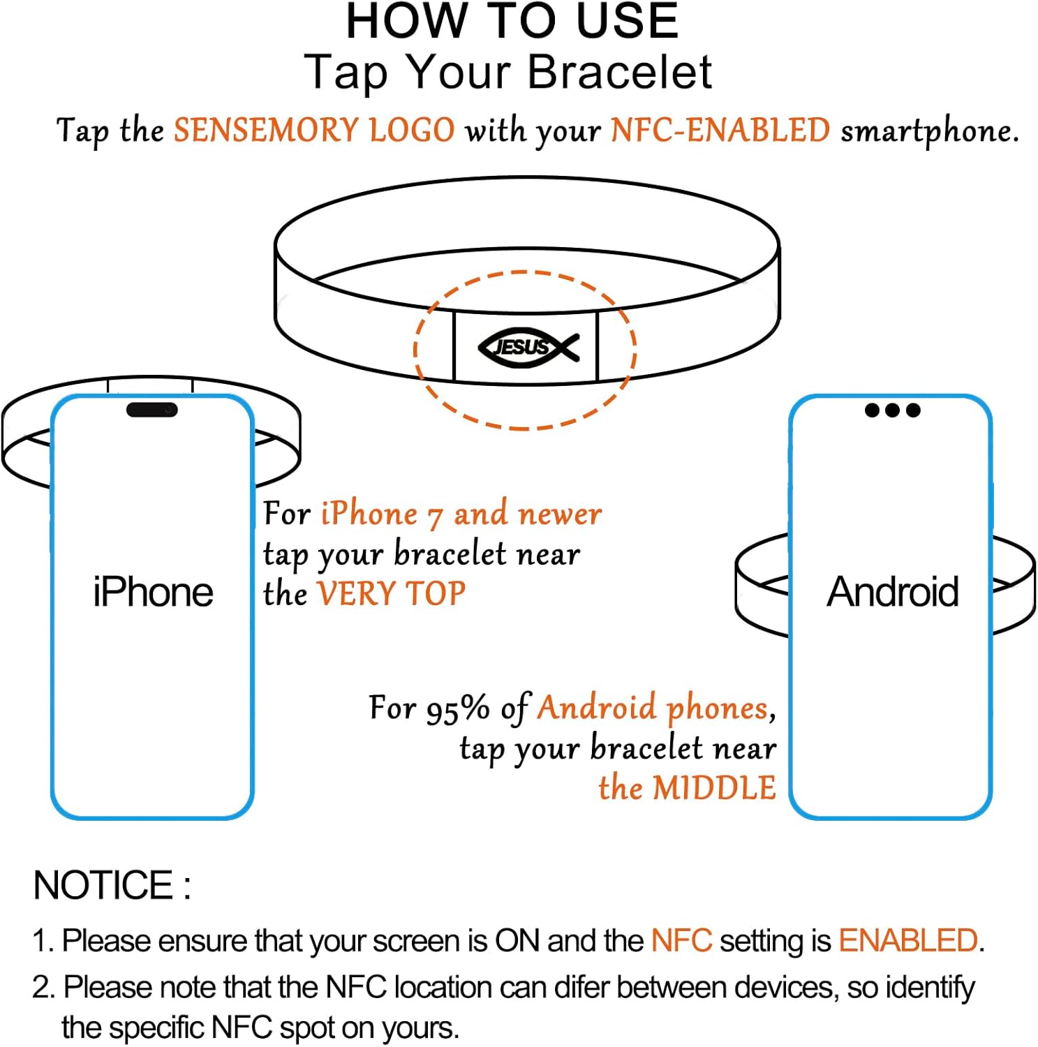 6Pack Inspirational Bible Verse Bracelets, Christian Religious Jewelry Gifts with NFC Daily Bible Verse, Elastic String Faith Friendship Bracelet for Teens, Men, Women - Image 7