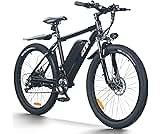 ZNH 26" Electric Bike Pro, Brushless Motor Electric Bike for Adults, Portable Fast-Charge Battery, Electric Mountain Ebike Muti Speed Gear 20MPH Commuter Ebike UL Certified