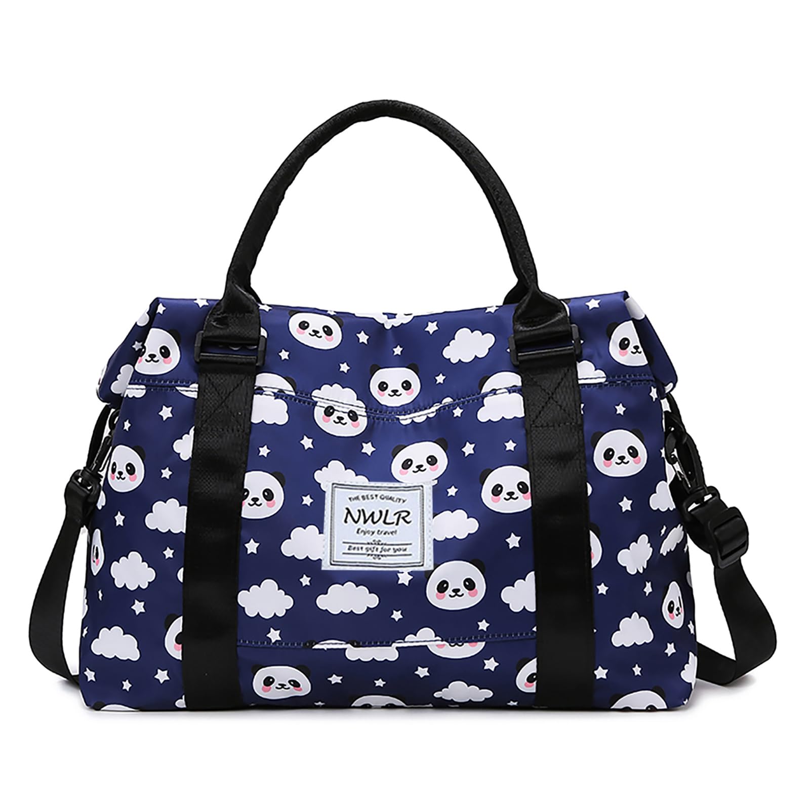 Travel Duffle Bag Weekender Overnight Bag Gym Tote with Dry and Wet Separated Pocket for Women Girls Shoulder Workout Duffel Bag Water Resistant (cute