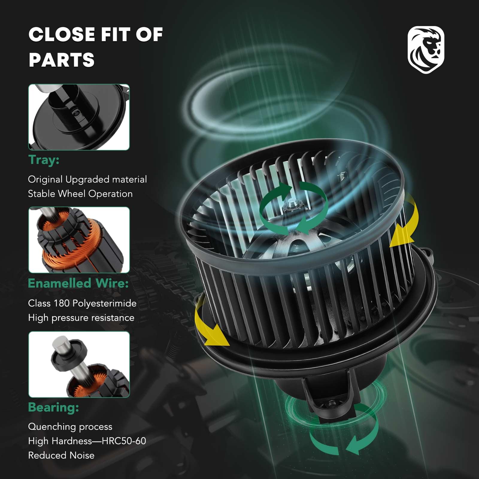 HVAC Blower Motor With Wheel For 15-22 Ford Transit 150 250 350 15