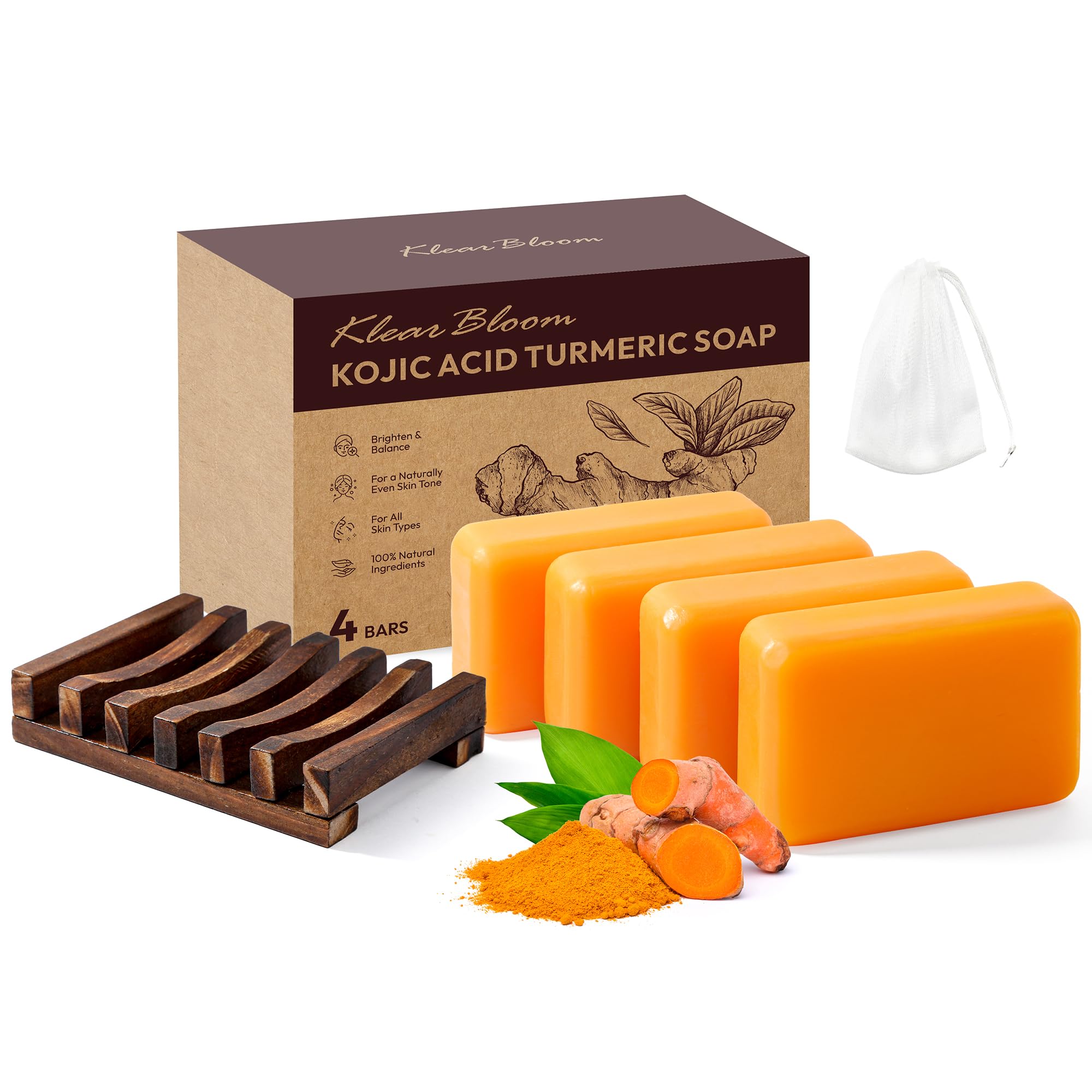 blooming glutathione soap Pack of 5] Dark Spots Skin Facial Soap Bar 100g experience the magic  with