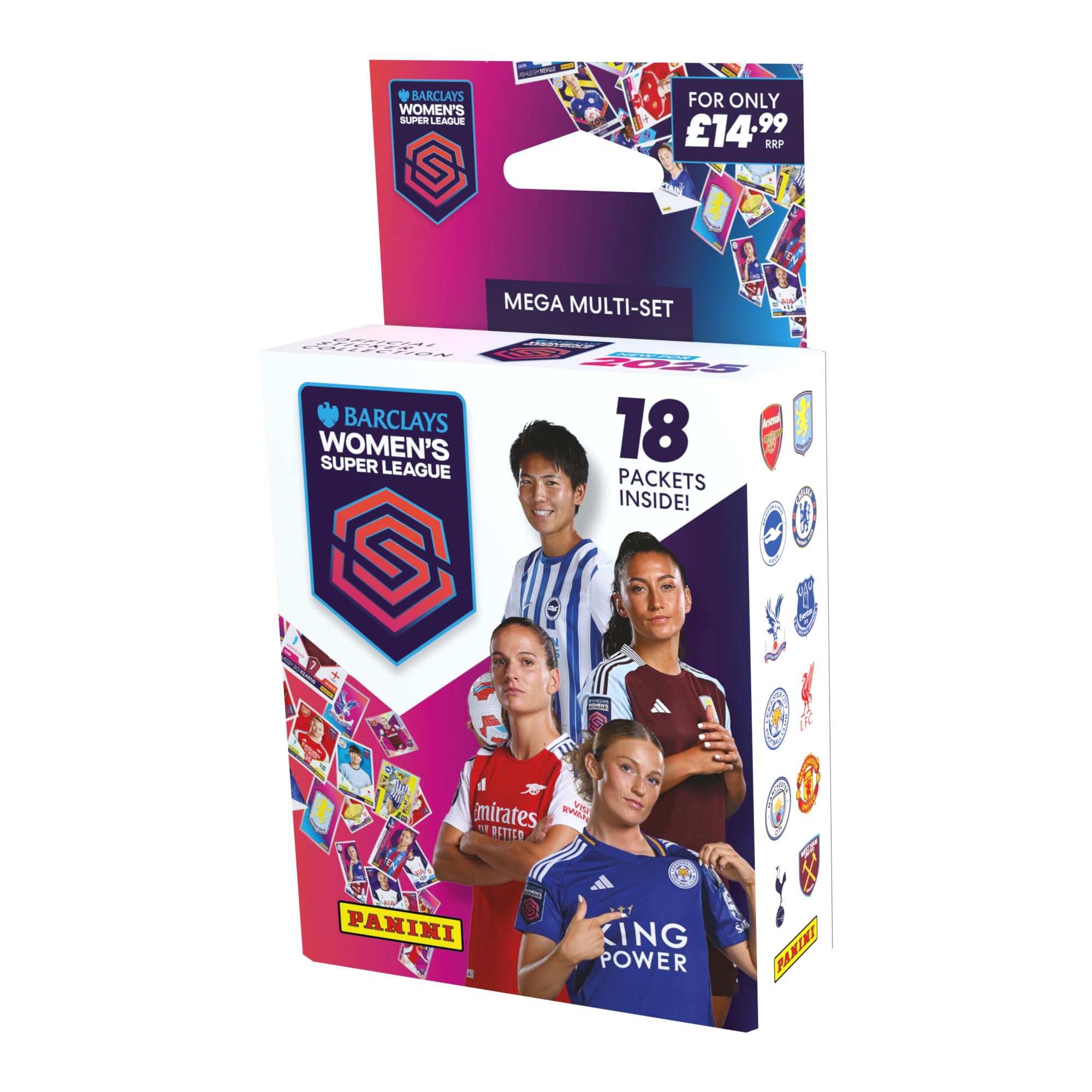 Barclays Women's Super League Official Sticker Collection 2025 - Mega Multiset
