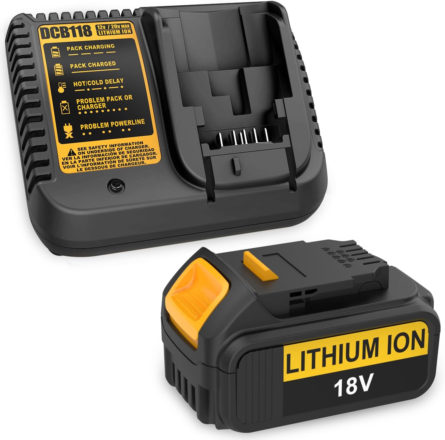 DEWALT 20V XR Lithium-Ion Starter Pack with 8.0 Ah and 4.0 Ah Battery Packs and Charger DCB248-2C - The Home Depot