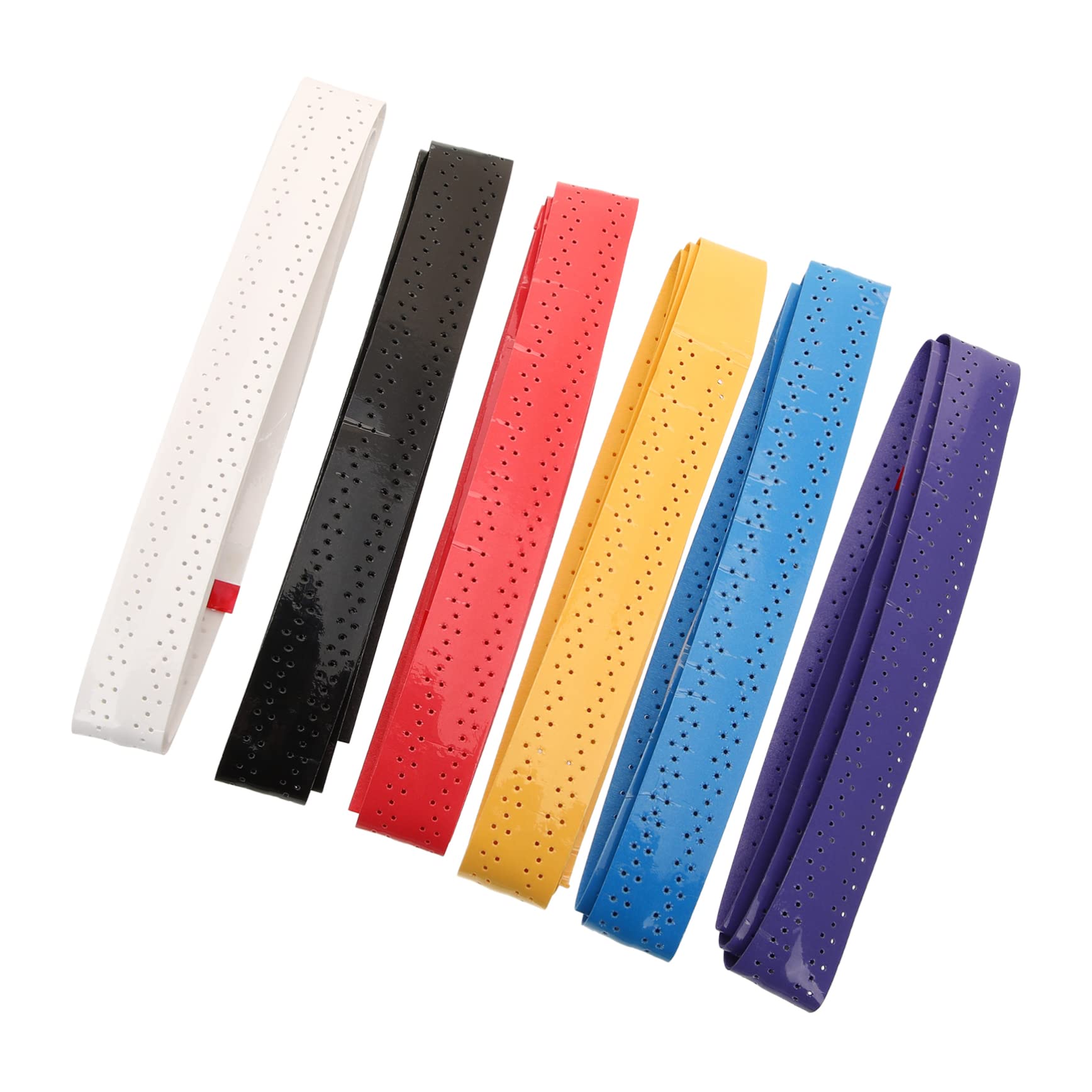 POPETPOP 6Pcs Thickening Tennis Grip Tape Non Slip Badminton Racket Overgrip Moisture Wicking Durable Comfortable Hand Feel for Tennis and Badminton Enthusiasts