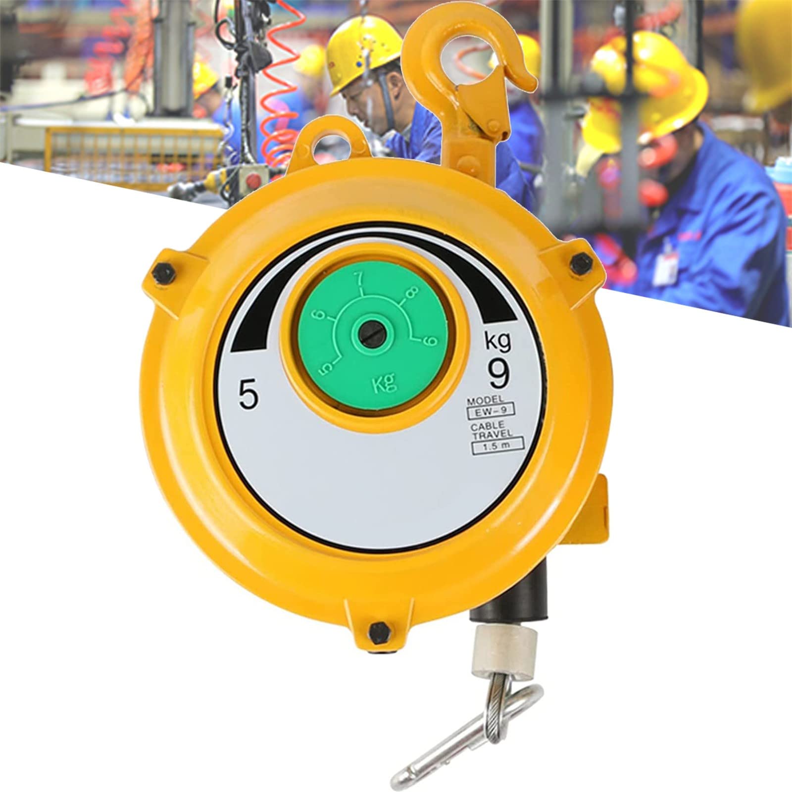 WEKONUMEX Retractable Spring Balancer, Spring Balancer Retractable Adjustable Self Locking Tension Retractor Multiple Sizes(5-9kg)