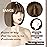WERD Short Brown Bob Wig with Bangs,10 inch Brown Straight Bob Wig for Women Heat Resistant Fiber for Cospaly Velma