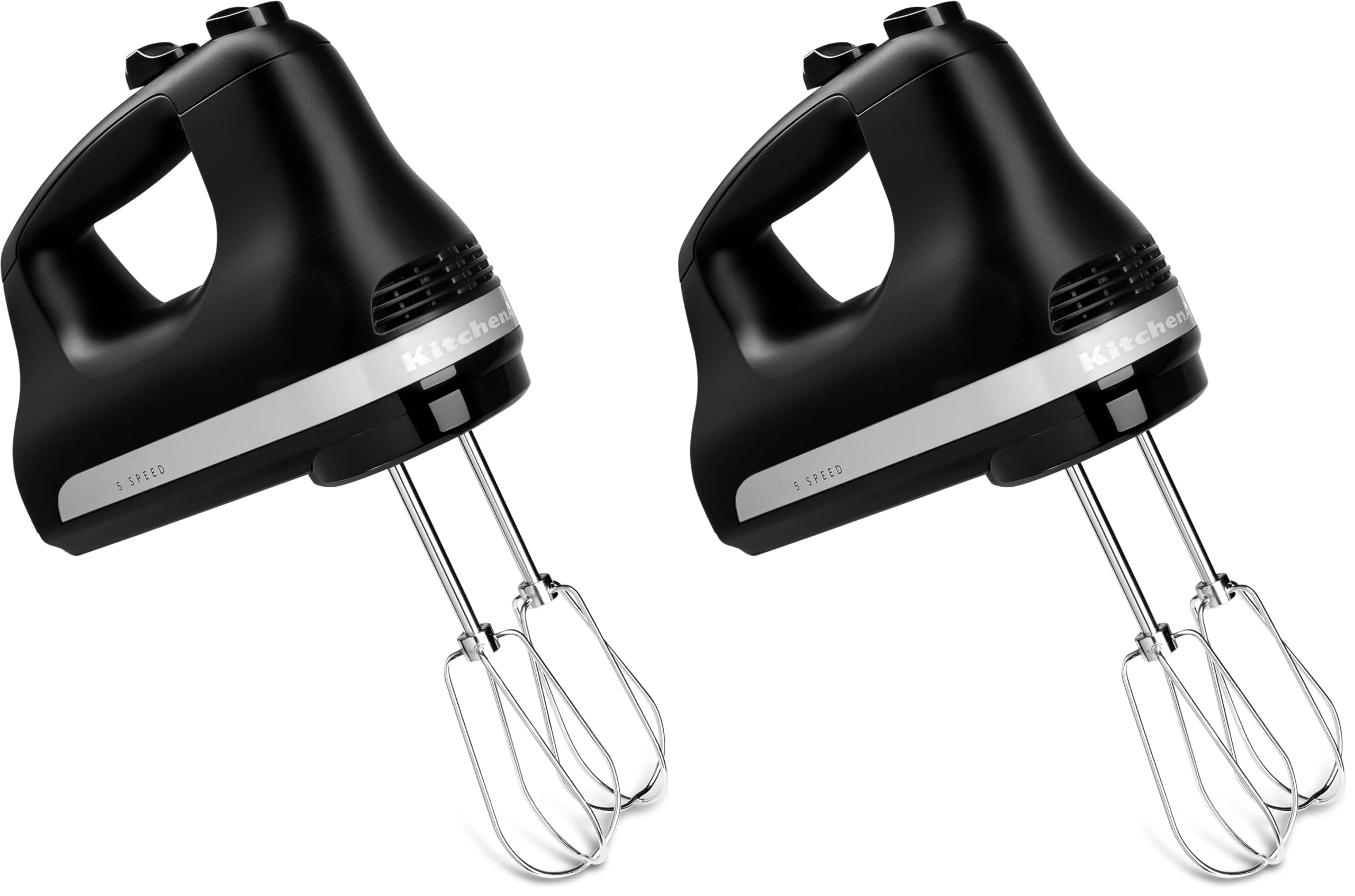 KitchenAid 5 Ultra Power Speed Hand Mixer - KHM512,Matte Black,(Pack of 2)