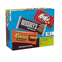 Vista 3 de HERSHEY'S, KIT KAT and REESE'S - Caja variada de dulces de chocolate con leche, 27.3 onzas (18 unidades)