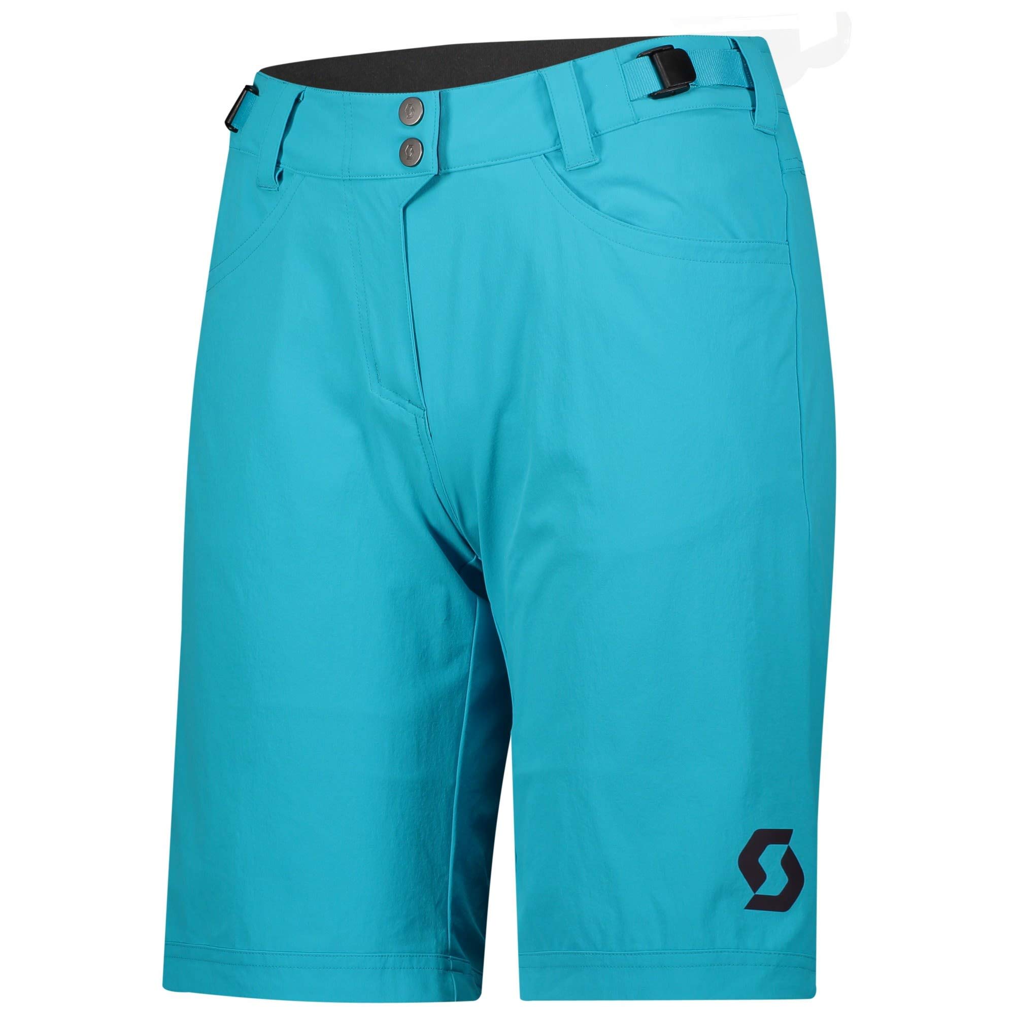 Scott Trail Flow Breeze 2021 - Pantalón corto de ciclismo para mujer (incluye pantalón interior), color azul
