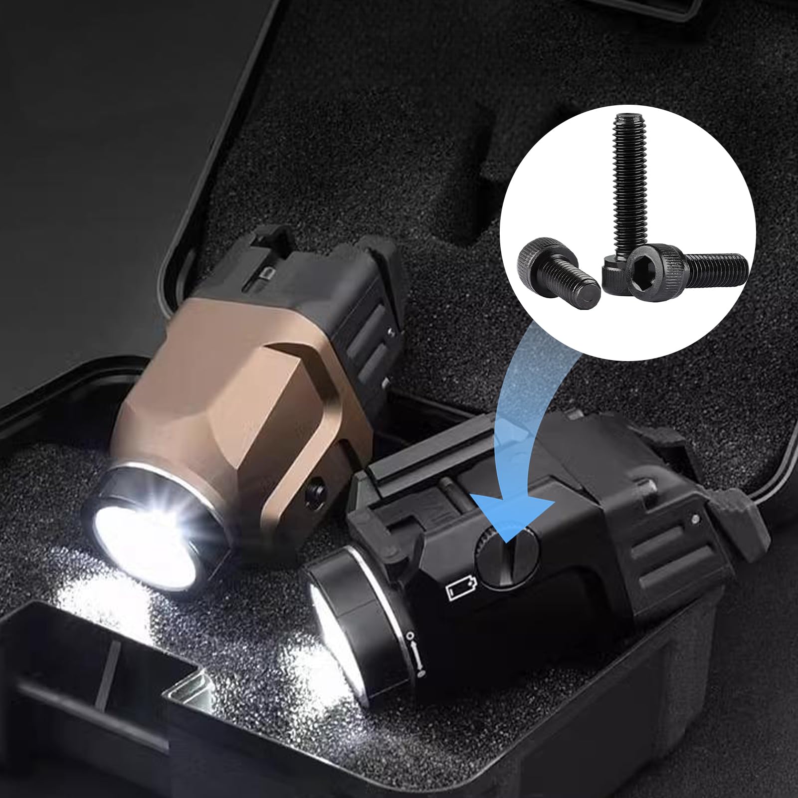 streamlight tlr 1 hl earless screw flashlight 69125 Kit for TLR1, TLR1S, TLR1 TLR-2 Screw Kit With Spring