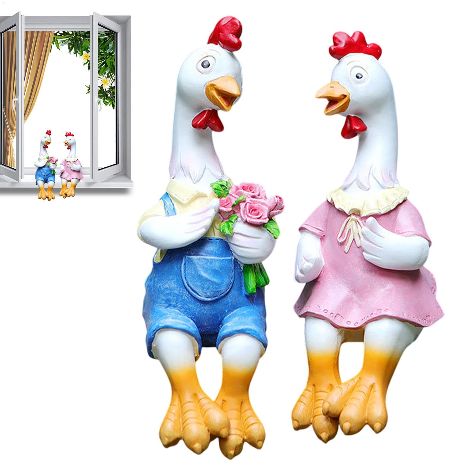 Statue da giardino di galline – Personaggi di pollo in resina per esterni | Fattoria Art Pollo, Sculture realistiche per mobili da giardino ed esterni | Fattoria Art Pollo, Sculture realistiche per mobili da giardino ed esterni