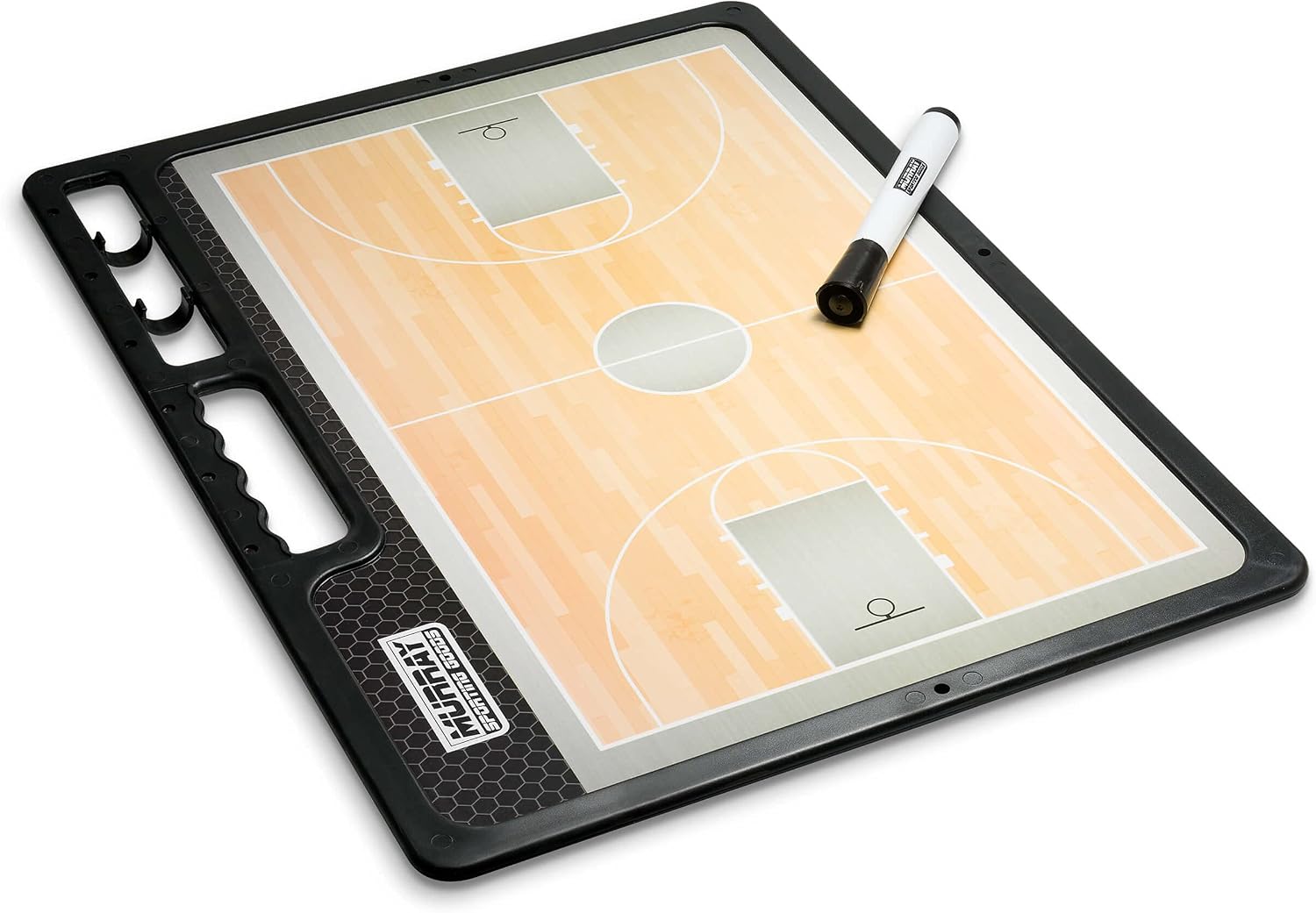Murray Sporting Goods Premium Coaches Clipboard | Double-Sided Dry Erase Marker Board for Basketball, Baseball, Soccer, Football, Hockey (Marker Included)