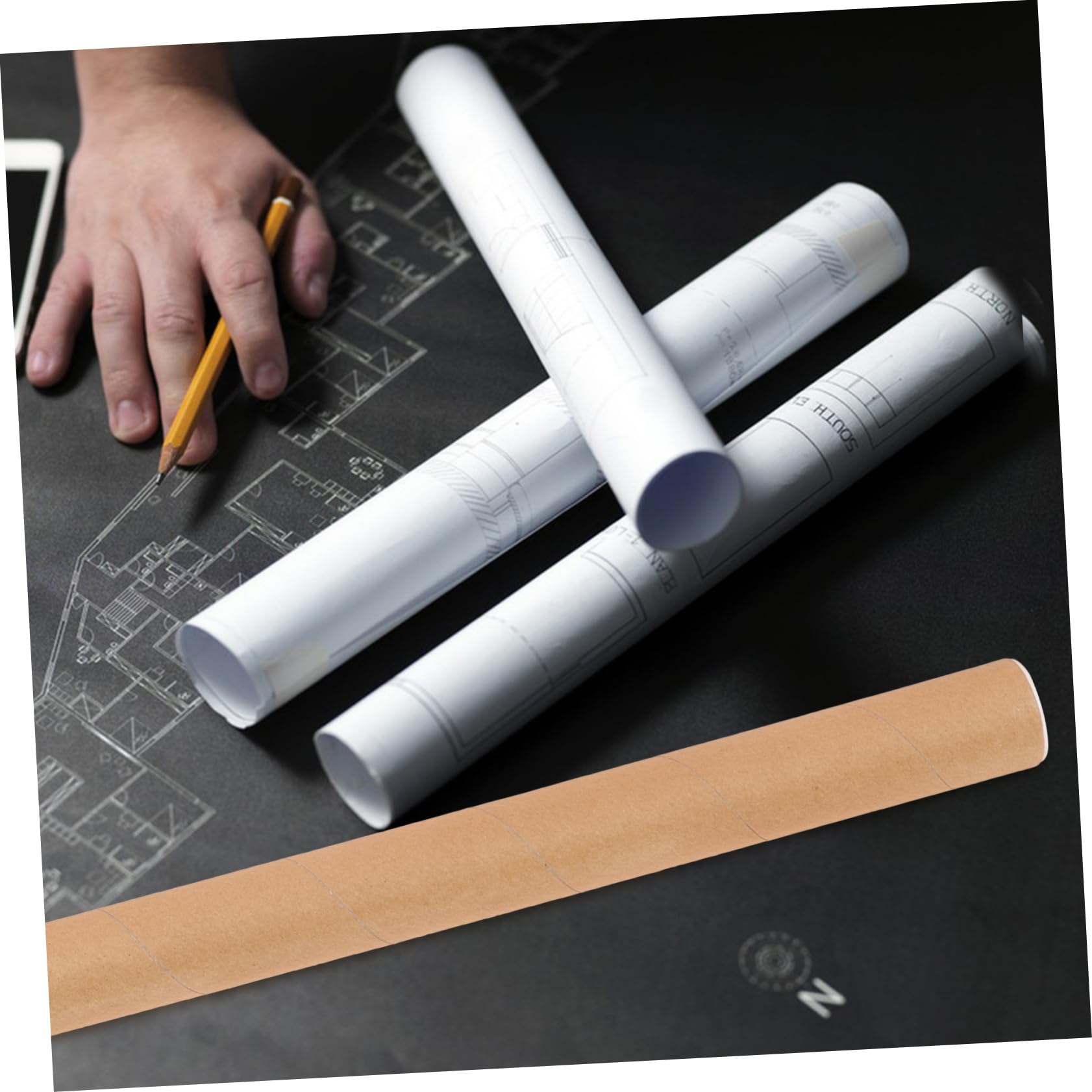 HAPINARY Paper Storage Tube for Printing Poster Holder Tube Round Design for Artists