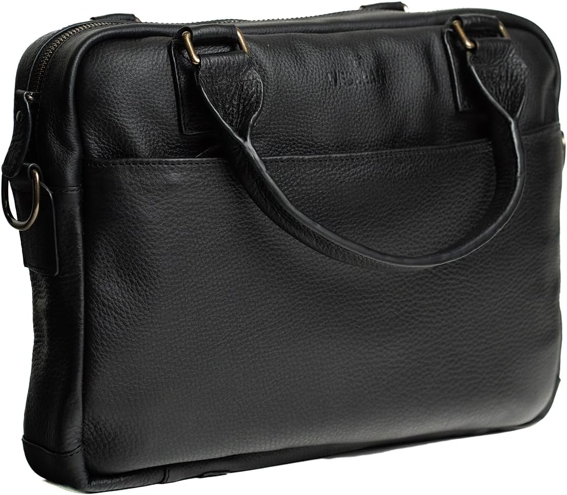 Full Grain Leather Briefcase | Elegant Handmade Leather Briefcase for Men, Perfect for Work and Business.