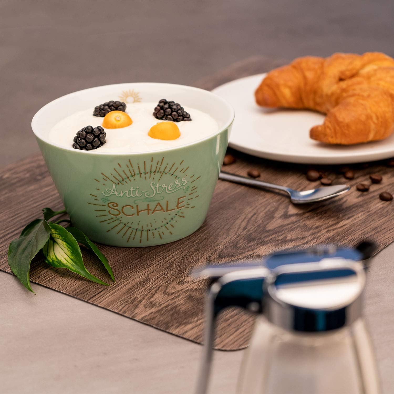 GRUSS & CO 47001 Schale Anti-Stress, Porzellan, 60 cl, Golddruck