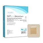 MedVanceTM Silicone - Bordered Silicone Adhesive Foam Dressing Size 2x2 (1x1 Pad), Box of 5 dressings
