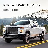 Vista 2 de KARPAL Tapa de alerón de moldura de portón trasero protector superior compatible con Chevy GMC Silverado Sierra 1500 2007-2013 2500 3500 2007-2014