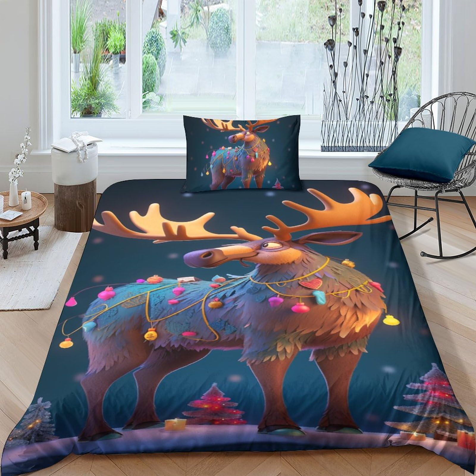 Housse de couette Christmas de décoration pour chambre adultes et enfants