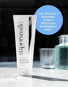 Supersmile Professional Whitening Accelerator - Powerful Whitening without Sensitivity - Safe and Effective on Dental Restorations (8 oz)