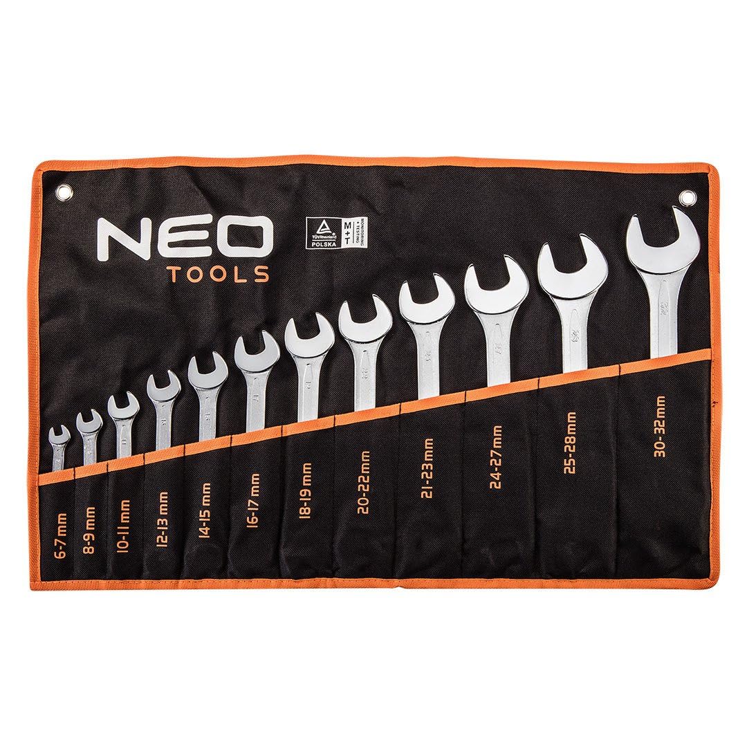 Klucze p³askie dwustronne 6-32 mm, zestaw 12 szt. NEO TOOLS 09-852